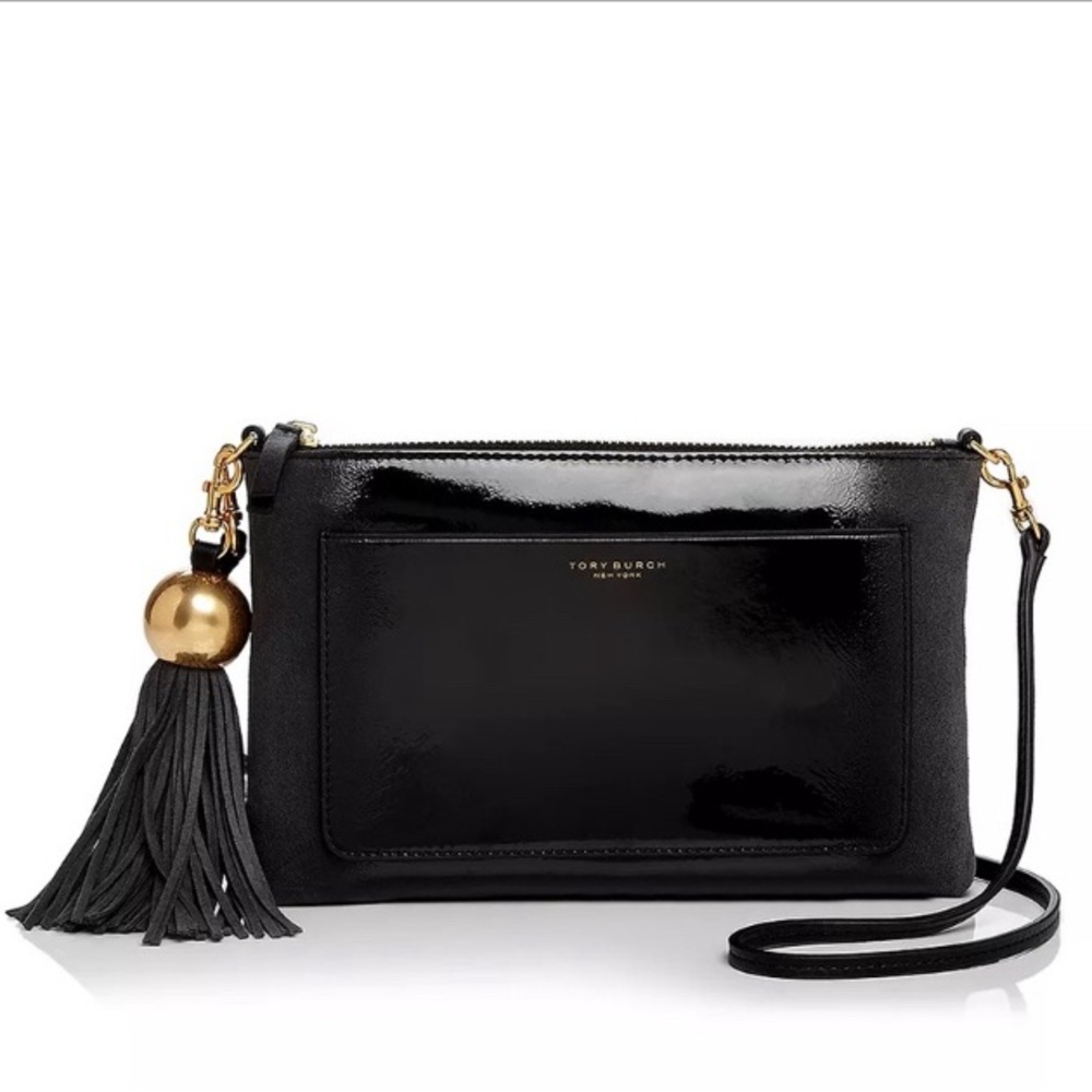 Gorgeous rare authentic Tory Burch suede and leather Crossbody purse